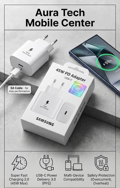 Samsung Original 45W PD Adapter - Brand New