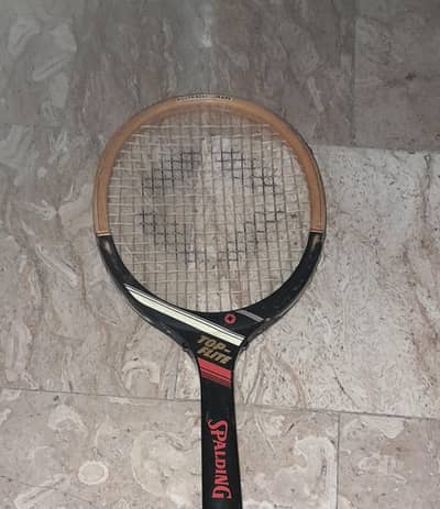 spalding racket top flite wooden australia made