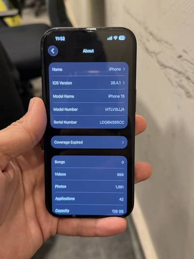 Iphone 15 128GB Non PTA Genuine / LLA Model