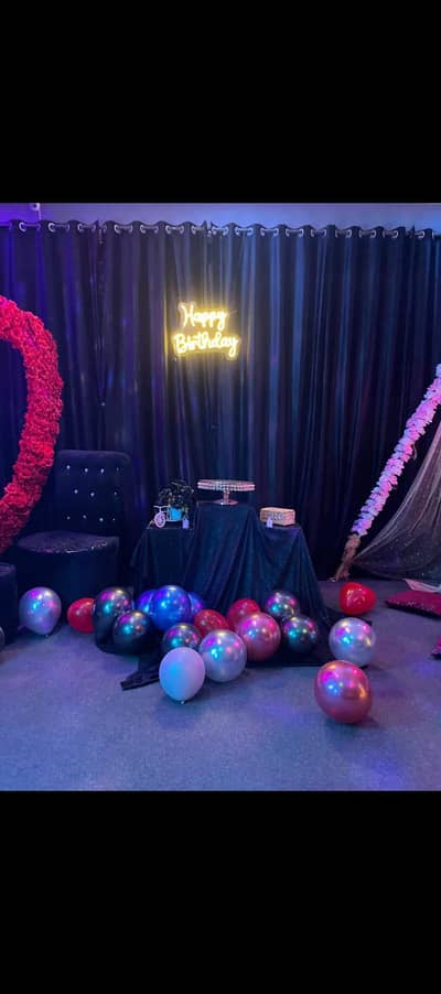 Complete Event Decoration Setup for Sale (Arch + Neon + Accessories)