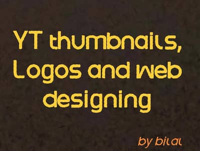 yt thumbnails, logos and web designing