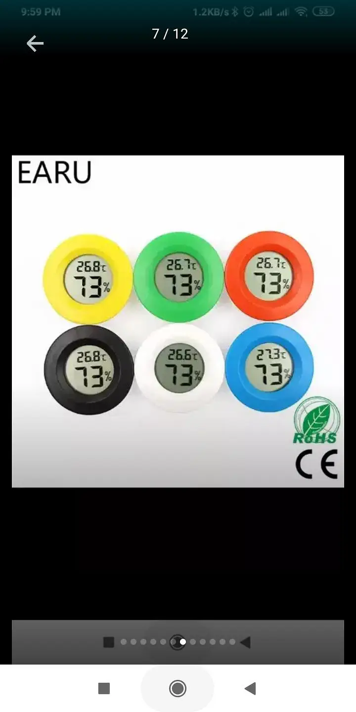 LCD Digital Thermometer Hygrometer incubator Indoor Room — photo 3