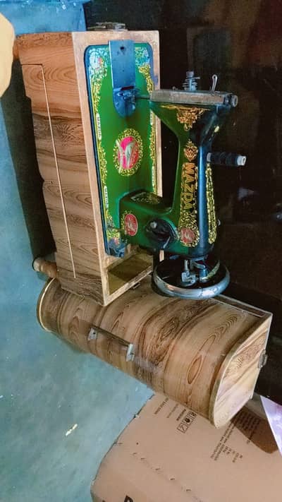 Mazda sewing machine available with wooden box
