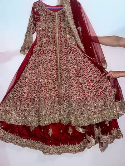 Heavy maxi + lahnga+ duppata+can-can