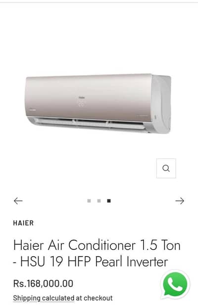 haier dc inverter Pearl series heating and cooling