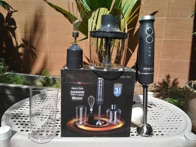 Chopper Hand Blander Hand Mixer & Glass Germany