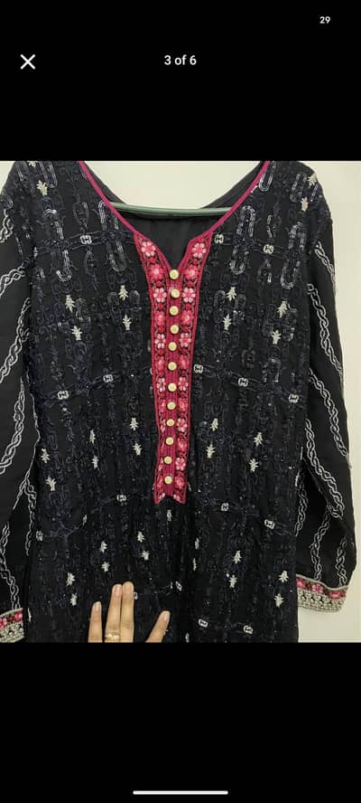 chiffon embroidery 3 PC