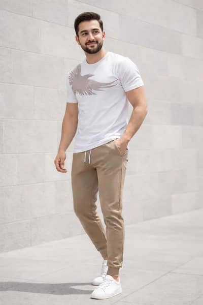 Men's Printed Polyester Track suit 2pcs