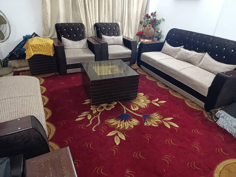 07x Sofa's Set (Brown + Caramel) 1