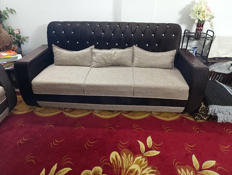 07x Sofa's Set (Brown + Caramel) 2