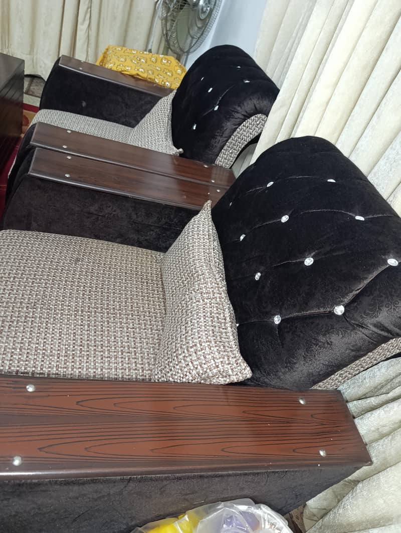 07x Sofa's Set (Brown + Caramel) 4