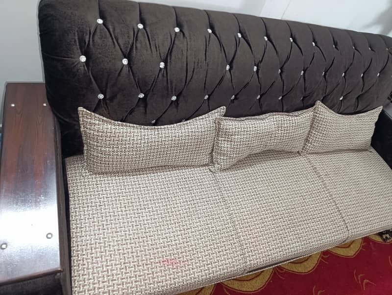 07x Sofa's Set (Brown + Caramel) 7