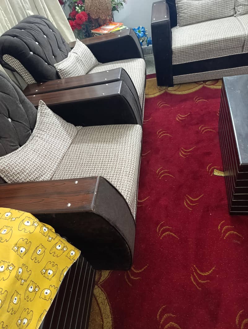 07x Sofa's Set (Brown + Caramel) 10