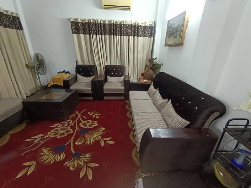 07x Sofa's Set (Brown + Caramel) 11