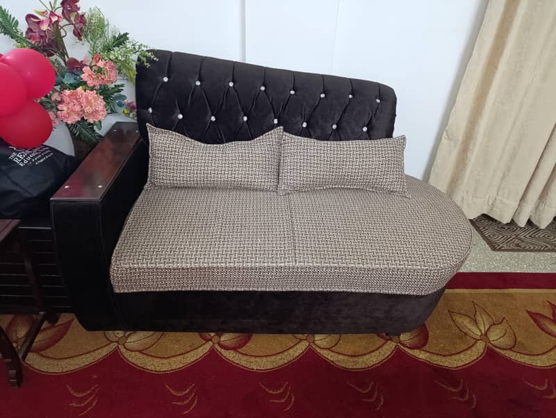 07x Sofa's Set (Brown + Caramel) 12