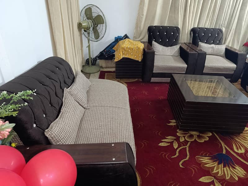 07x Sofa's Set (Brown + Caramel) 14