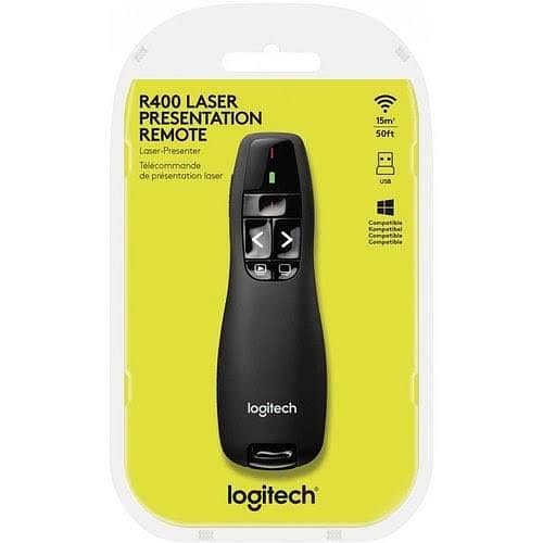 logitech presenter R400 red laser pointer 0