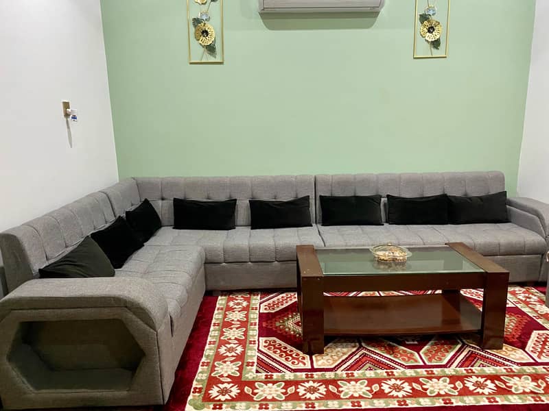 Sofa with 2 stools 0