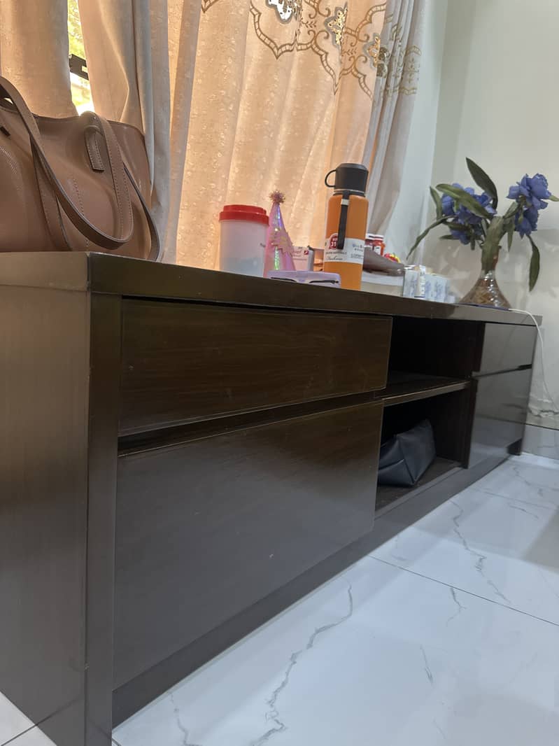 Solid Wooden LCD Console Table 1