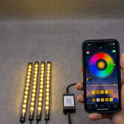 Atmosphere light bluetooth mobile app light for bike and cars