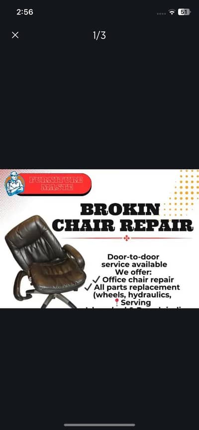 Office table chair rapir and sale master in Multan