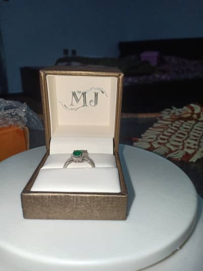 Emerald and Diamonds Ring