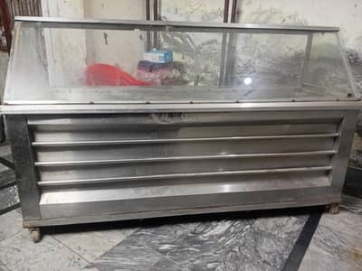 7 feet long 2.5 feet weidth new 6 tray full steel