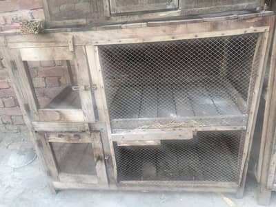 three different cages