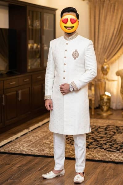 sherwani and khusa