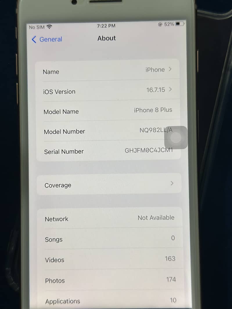 IPHONE 8plus Non Pta 6