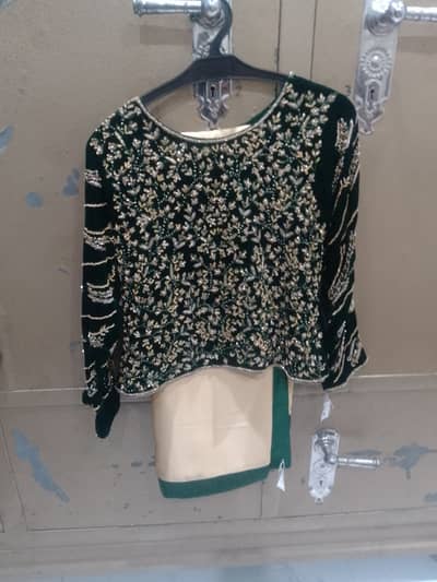 Velvet blows silk saree new condition