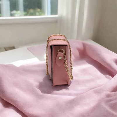 Pink Crossbody Bag for Girls – Stylish Chain Bag