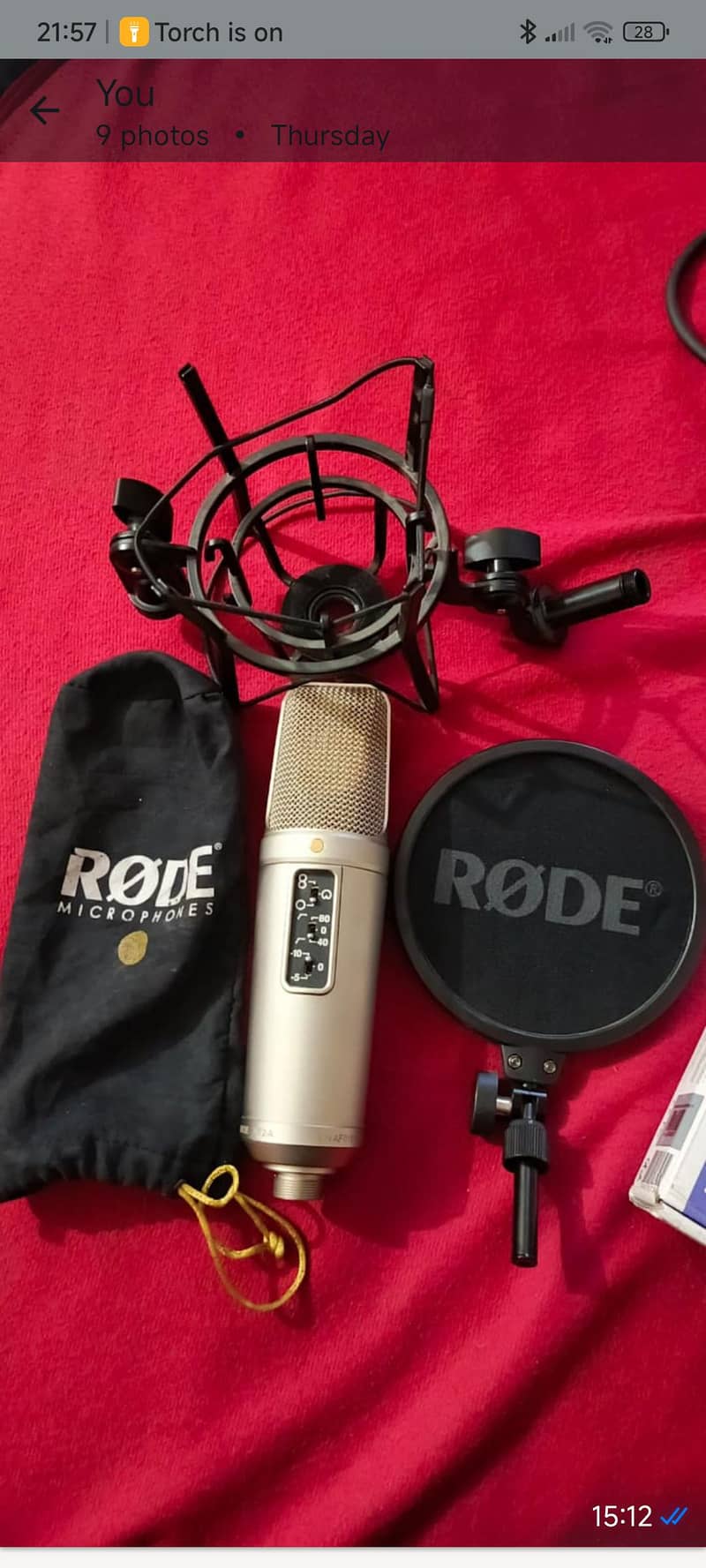 studio completed setup mic with interface 3