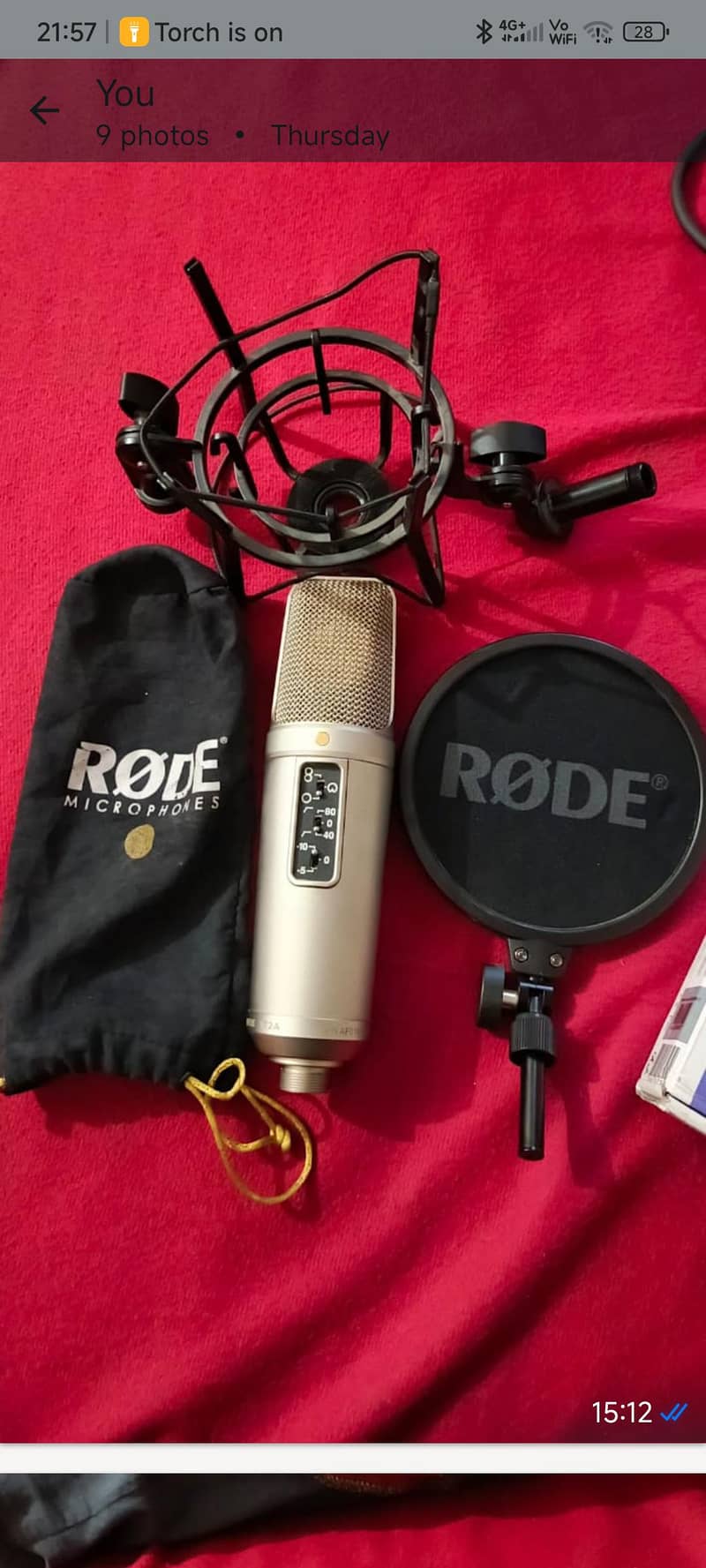 studio completed setup mic with interface 4