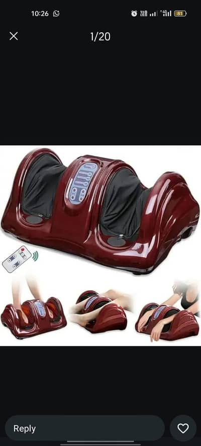 Electric Leg Massager with Smoth Heating Relextion function