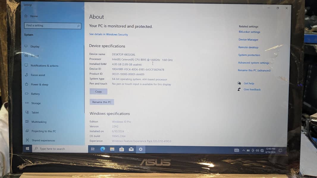 Asus (4th generation) 2
