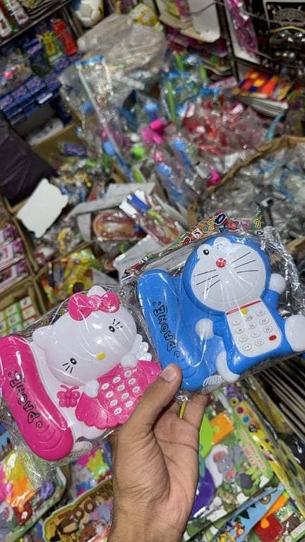 Doremon And Kitty Learning Telephone Musical Toy for Kids