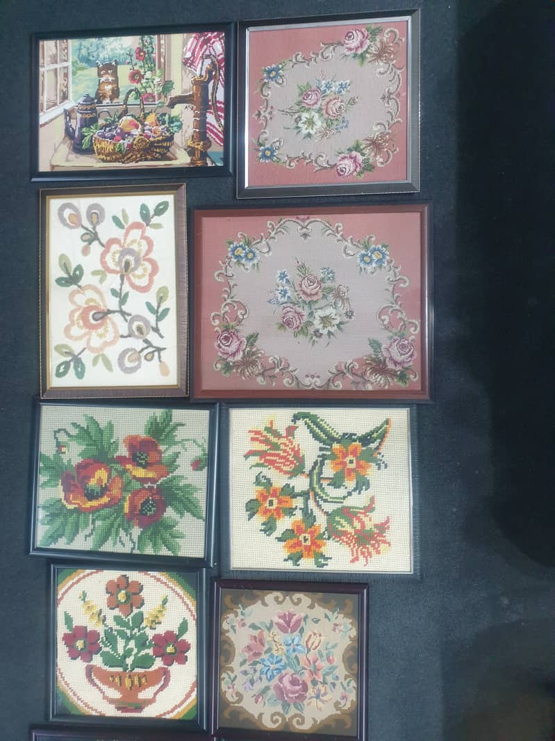8 Hand Embroidered Frames 0