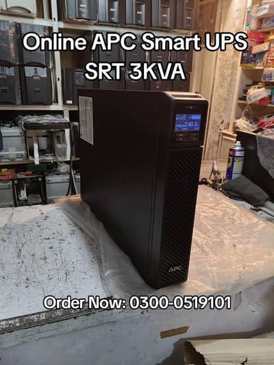 Online APC Smart-UPS 3KVA SRT3000XLI 2700W with Internal New Batteries