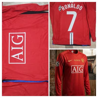 mens Ronaldo 2008 football shirt jersey mens top fashion