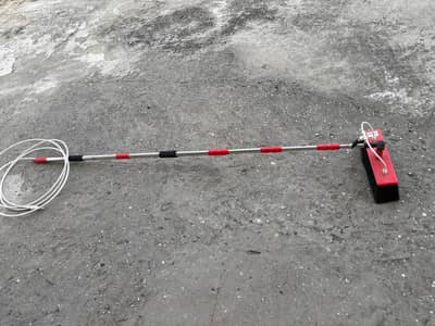 SOLAR PANEL CLEANING BRUSH 15 ft water flow insisde stainless steel