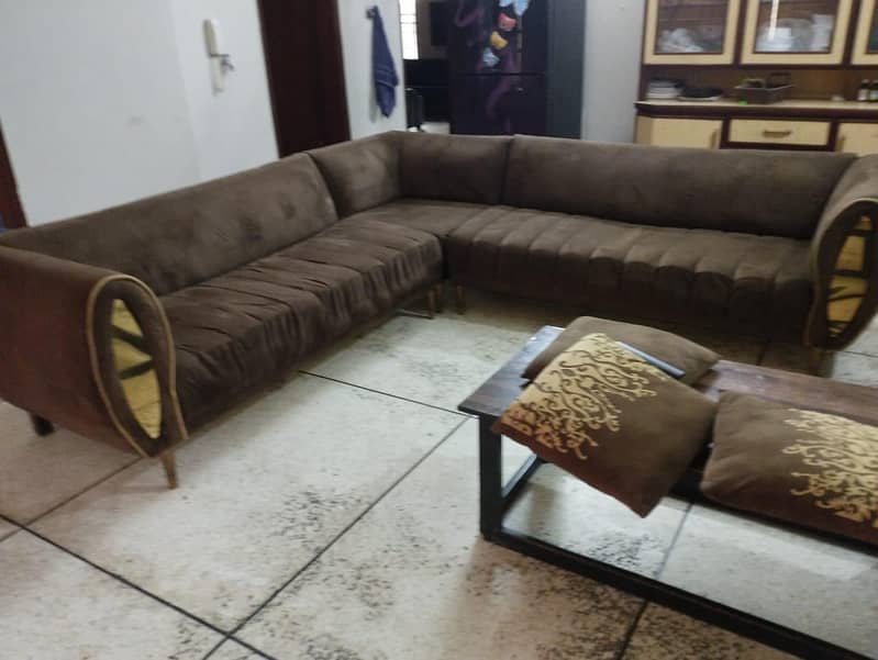 L shape used sofa 3