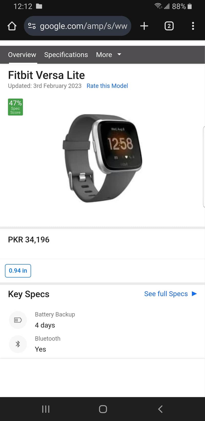 fitbit versa lite 3