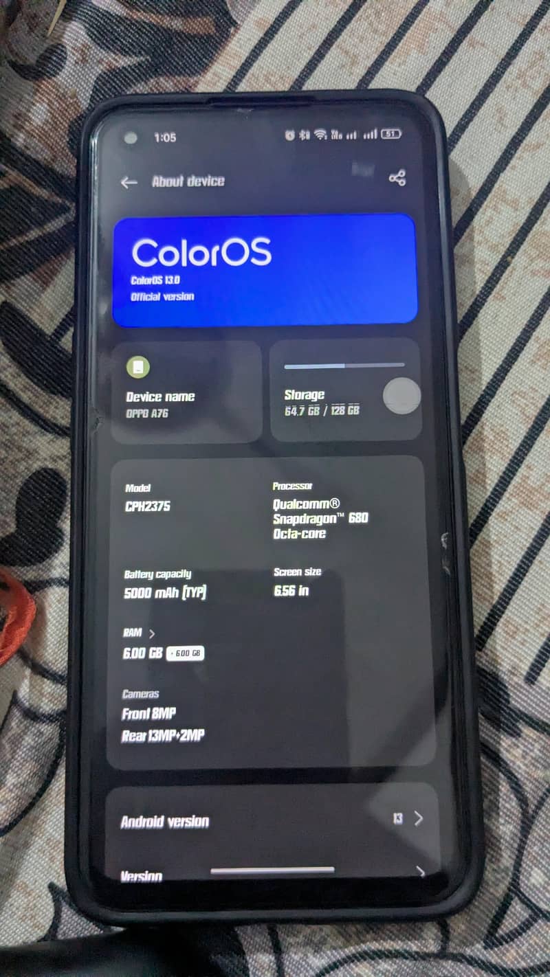 OPPO A76 3