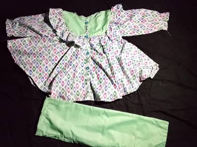 Baby Girl Suit 2-3 Years Brand New (Printed Shirt with Trouser)