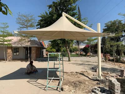 New design Pole Parking shade , Pvc tensile shed , Marquee & Cafe shed