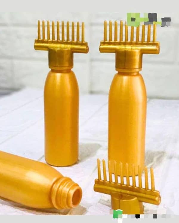 Hair Oil Applicator Bottle with Comb – Easy Scalp Massager & Oil Dispenser