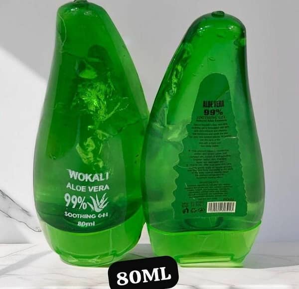99.9% Aloe Vera Gel – Natural Soothing & Hydrating Gel (Leaf Pack) 80ml x 5