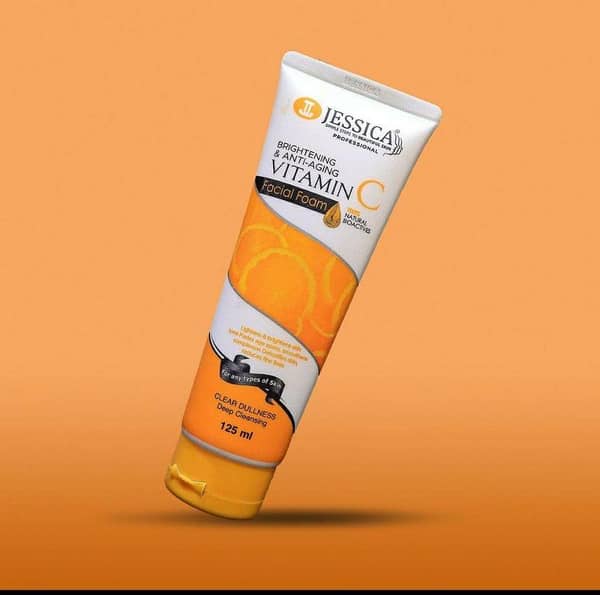 Jessica Vitamin-C Facial Foam – Glow Boosting & Antioxidant Face Wash (100ml) Pack of 2