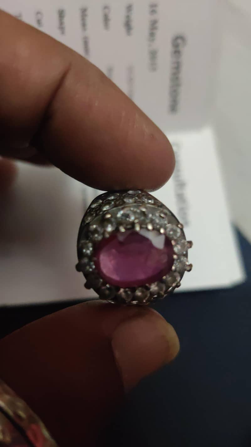 Excellent ruby ring 0